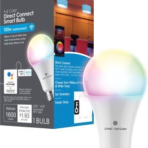 Cync Smart LED Color Changing Bulb Voice Control Automation-0