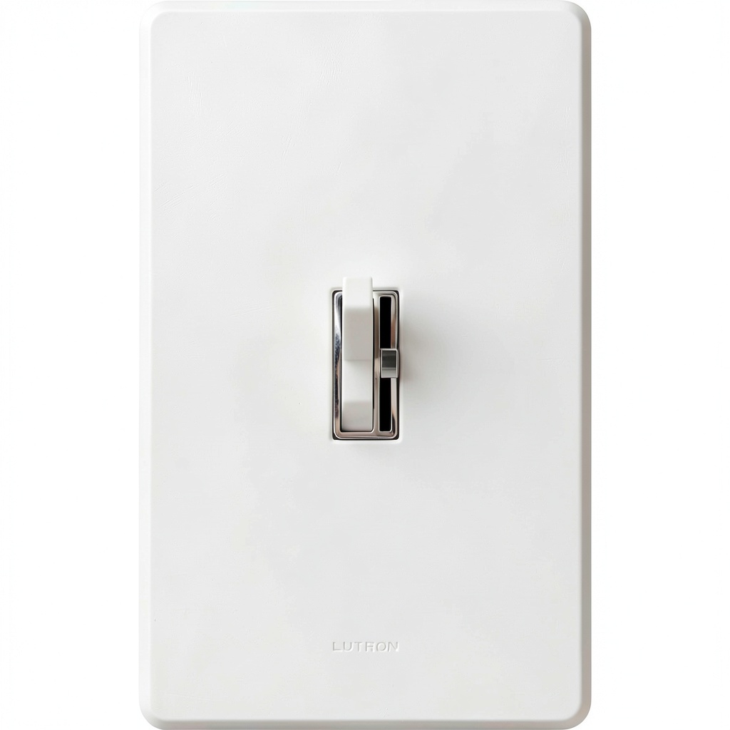 Toggler LED dimmer switch installed in a modern living room setting