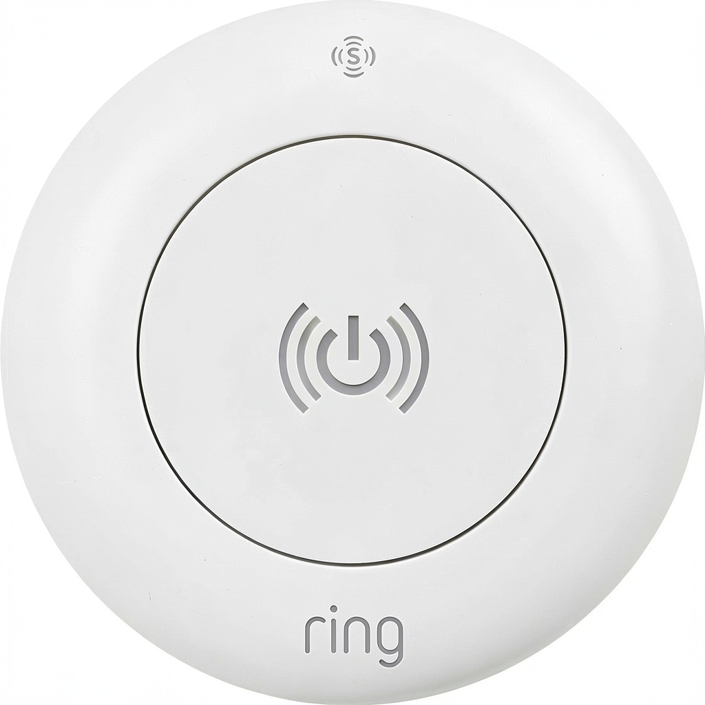 Ring Sensors installed on a wall and nightstand