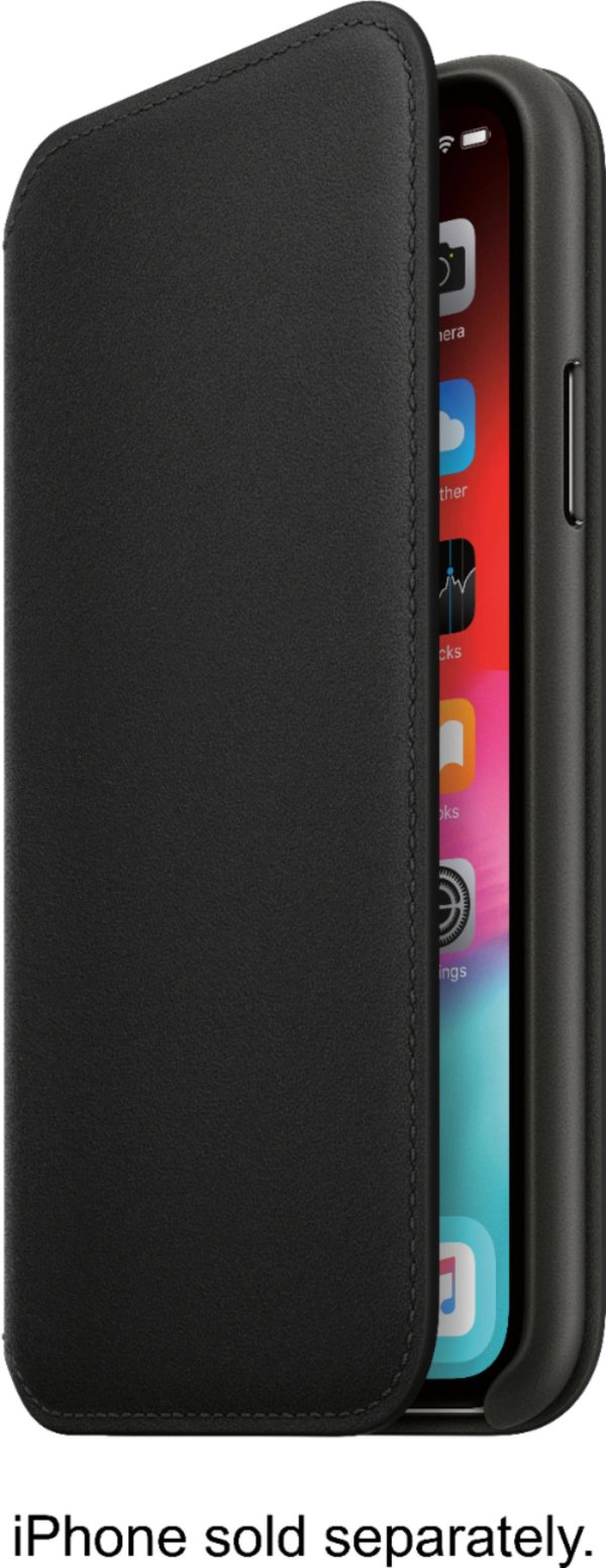 Apple iPhone X Leather Folio Case European Leather Smart-3