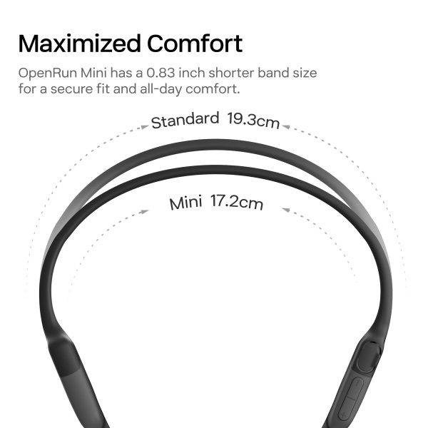 Shokz OpenRun Mini Wireless Bone Conduction Headphones Black-13