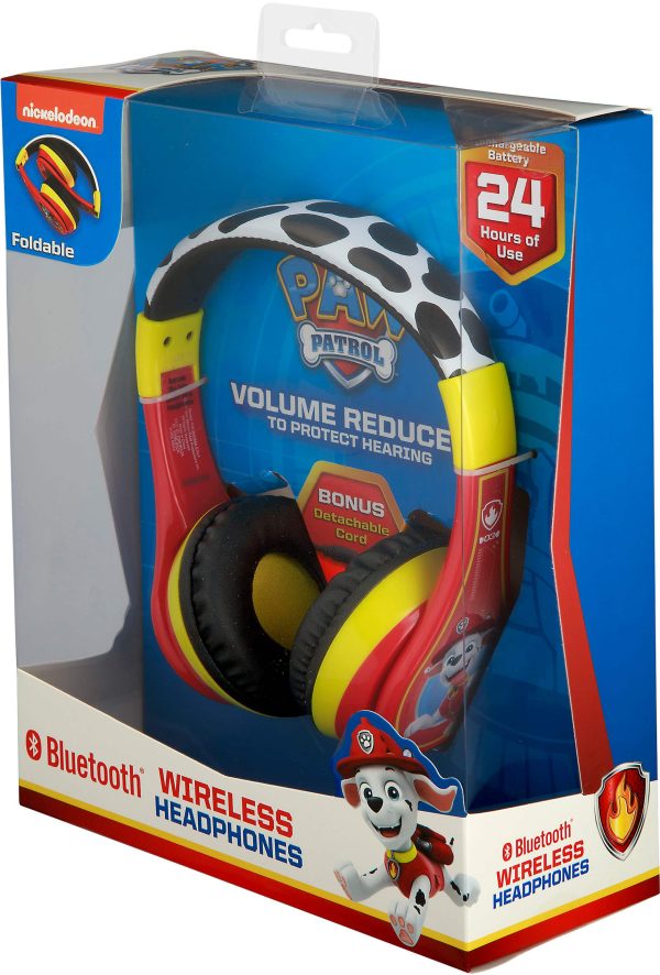 eKids Paw Patrol Marshall Bluetooth Headphones Rechargeable-6