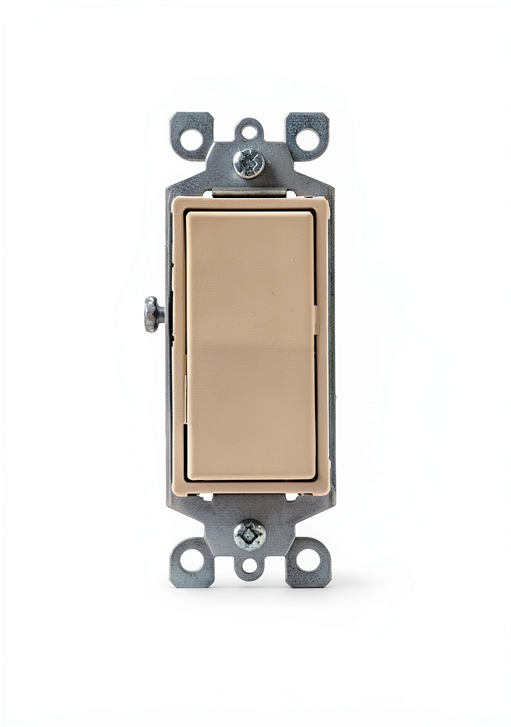 Leviton 4-way switch installed in a standard wallplate