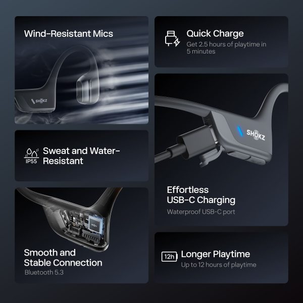 Shokz OpenRun Pro 2 Wireless Bone Conduction Sports-8