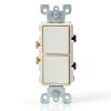 Leviton Decora Combination Switch Durable Two Rocker Design-0