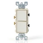 Leviton Decora Combination Switch Durable Two Rocker Design-0