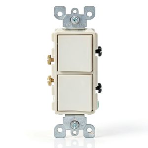 Leviton Decora Combination Switch Durable Two Rocker Design-0