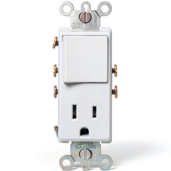 Decora Switch Receptacle Combo Space Saving Modern Design-1