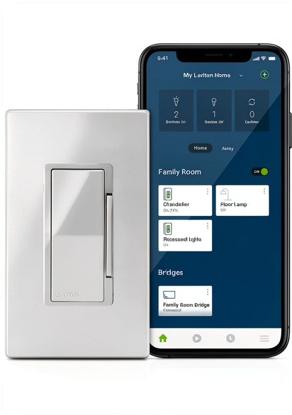 Leviton No-Neutral Smart Dimmer Switch for Older Homes-1