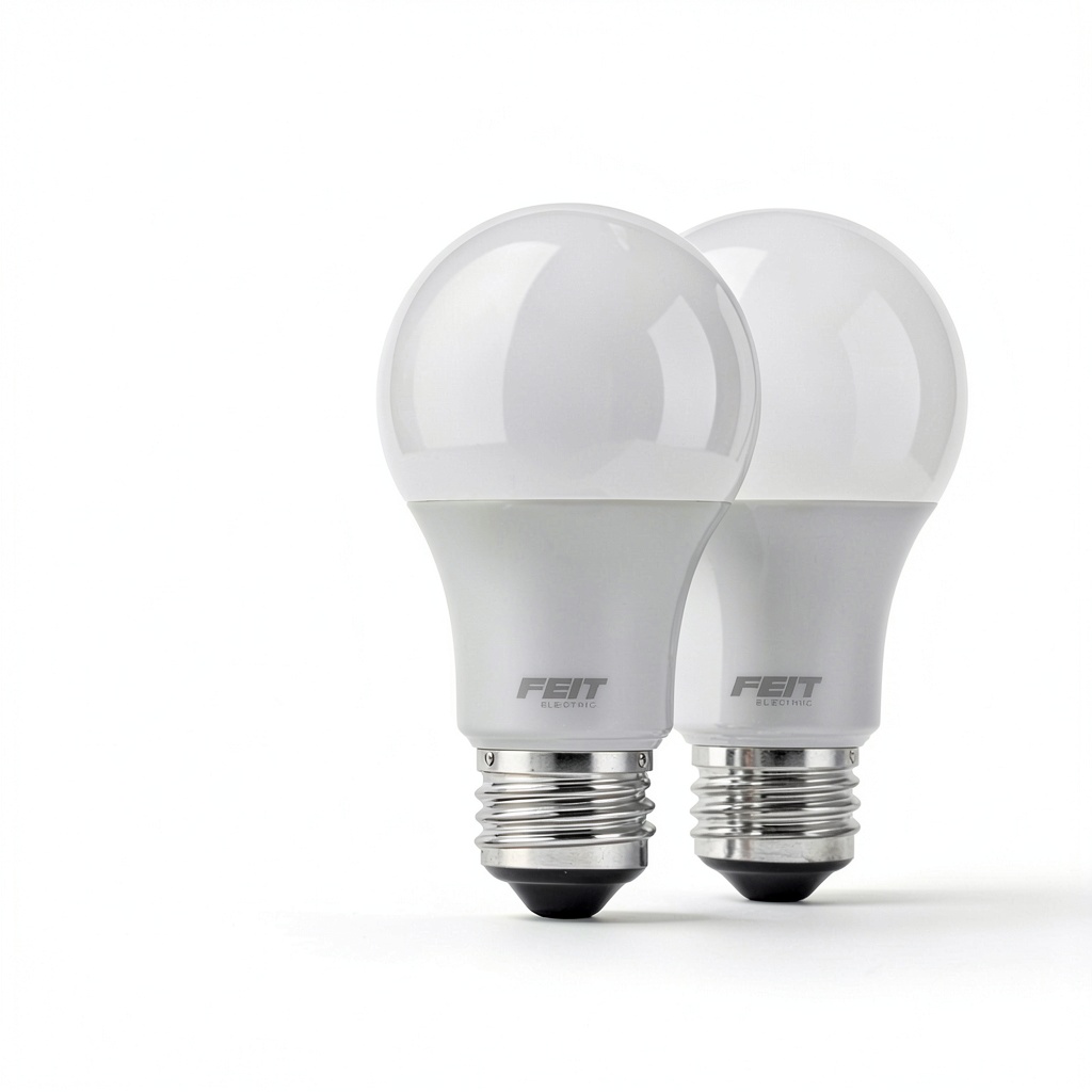 FEIT ELECTRIC A19 LED Bulb illuminating a cozy room
