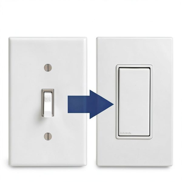 Lever Edge 3 Way Rocker Switch Fast Installation 10 Pack-6
