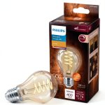 Philips LED Bulb A19 E26 Amber 60 Watt Equivalent-0