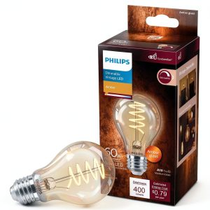 Philips LED Bulb A19 E26 Amber 60 Watt Equivalent-0