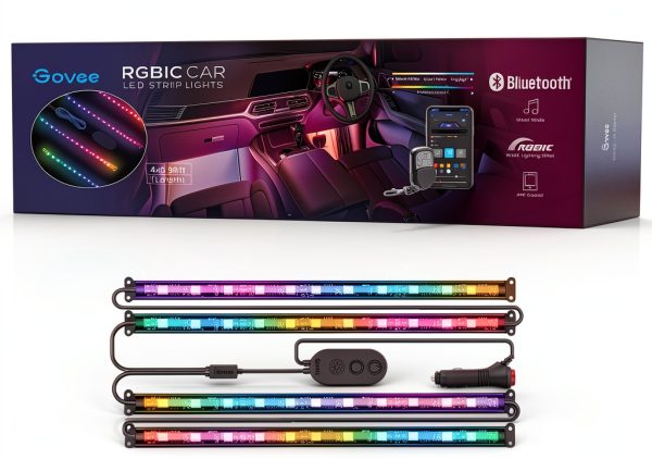 Pavo RGBIC LED Strip Lights Waterproof Bright Car Interior-0