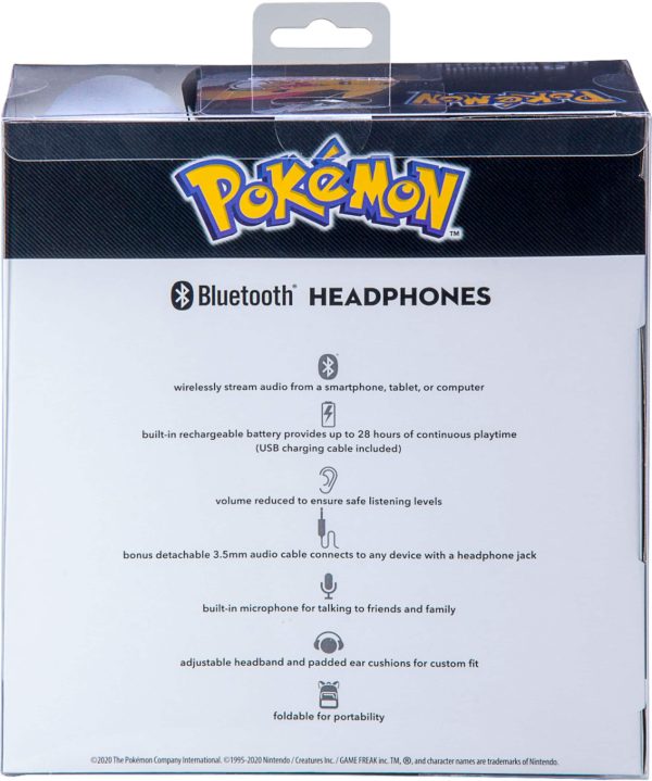 eKids Pokemon Pikachu Wireless Headphones Kids Safe Volume-9