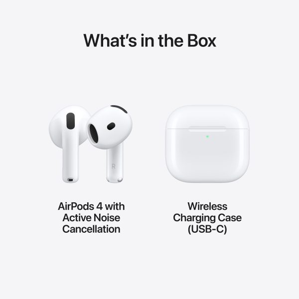 Apple AirPods 4 Active Noise Cancellation White Wireless-8