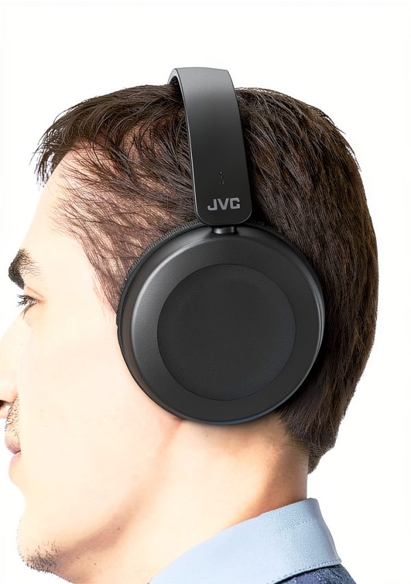 JVC On Ear Headphones Black Powerful Sound Audio-4