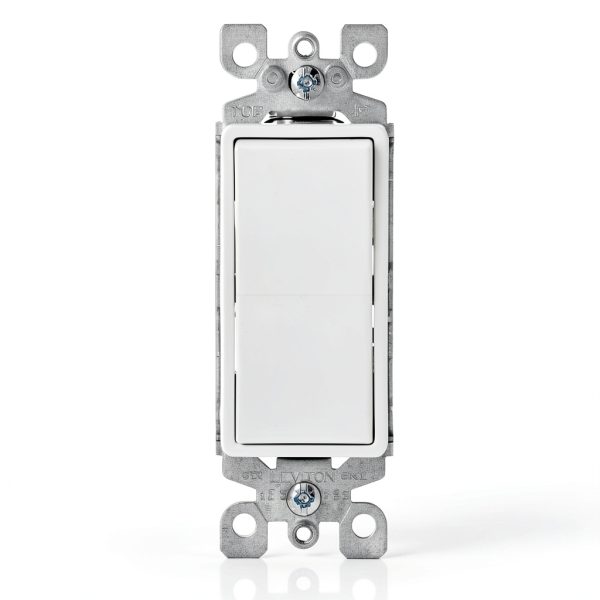 Leviton Decora Illuminated Switch Residential Grade White-0