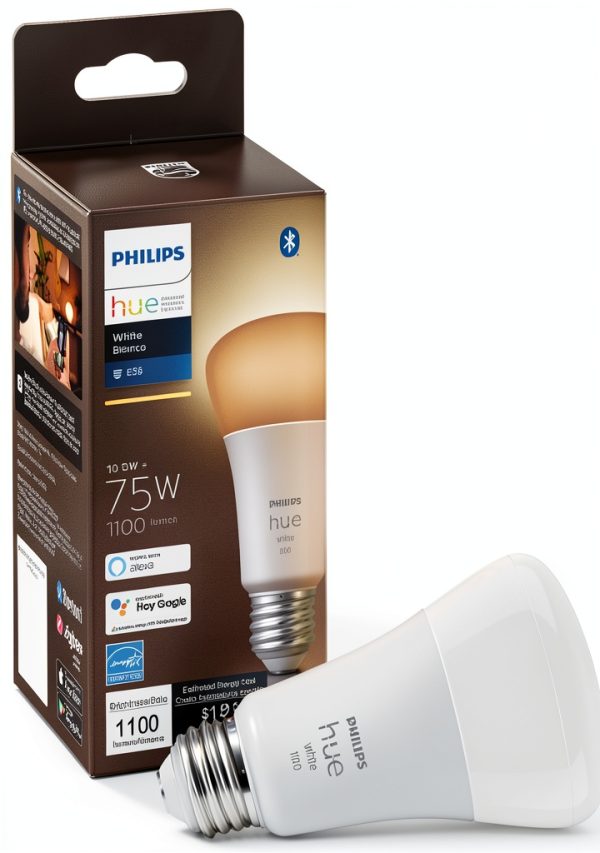Philips Hue White Smart LED Bulb Bluetooth Dimmable Lighting-0