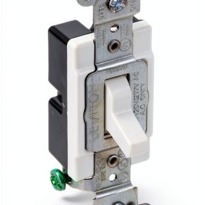 Leviton 5501-LHW Lighted Toggle Switch Commercial Grade-0