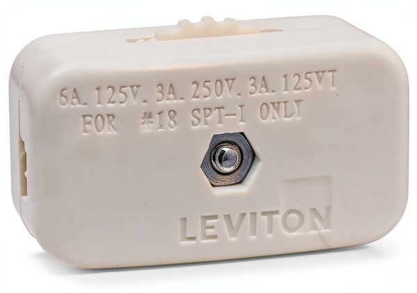 Leviton Rotary Switch Cord Lighting Control Compact On Off-0