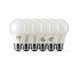 Philips LED Bulb A19 E26 Soft White 6 Pack-0