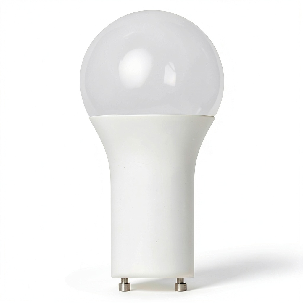 SATCO A19 GU24 LED bulb illuminating a room