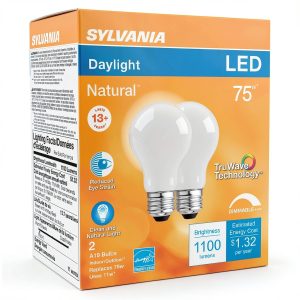 Sylvania LED Bulb A19 E26 Daylight 75 Watt Equivalent-0