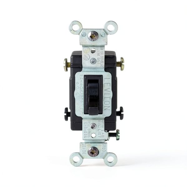 Leviton 20 Amp Commercial Toggle Switch Quiet Double Pole-0