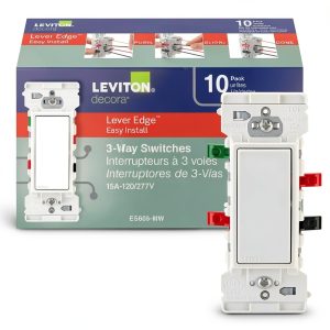 Lever Edge 3 Way Rocker Switch Fast Installation 10 Pack-0