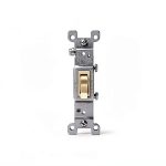 Leviton Grounding Quiet Toggle Switch 15A 120V Indoor-0