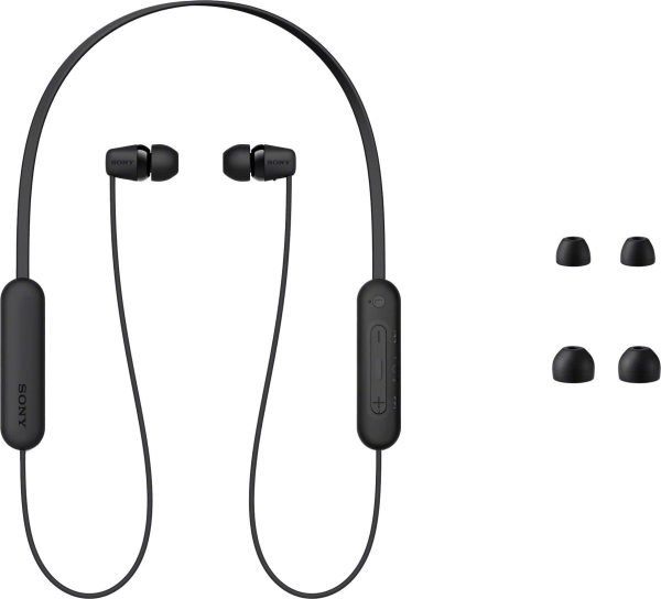 Sony WIC100 Wireless In Ear Headphones Black-3