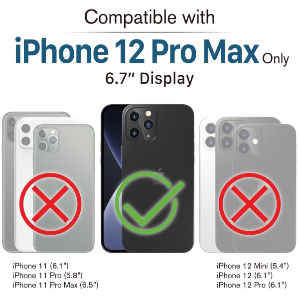 VENA iPhone 12 Pro Max Wallet Case Kickstand Drop Protection-4
