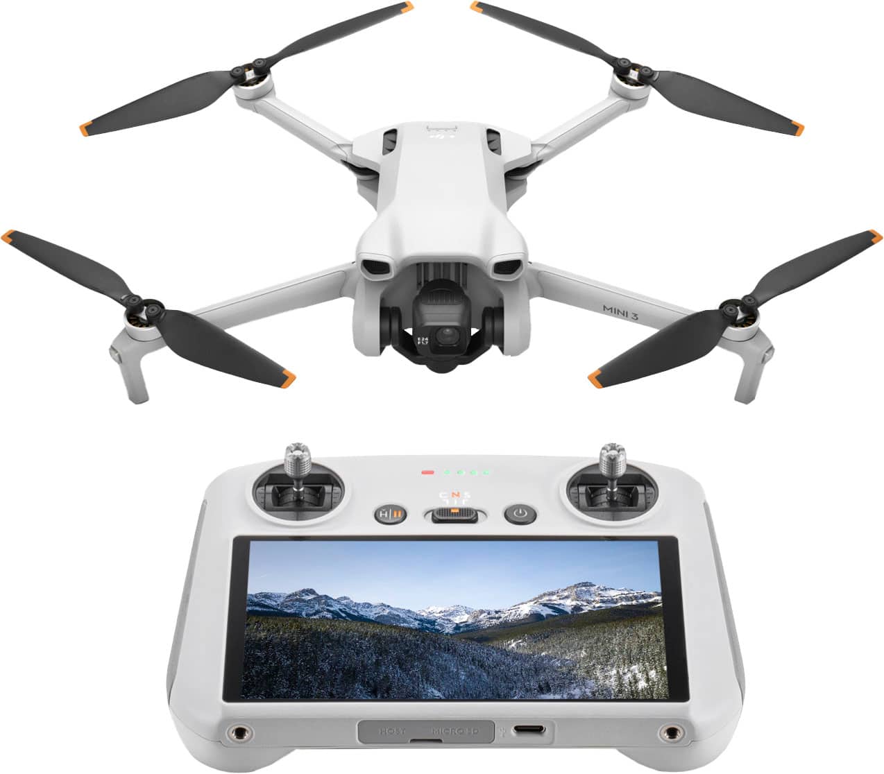 DJI Mini 3 Drone in hand during outdoor adventure