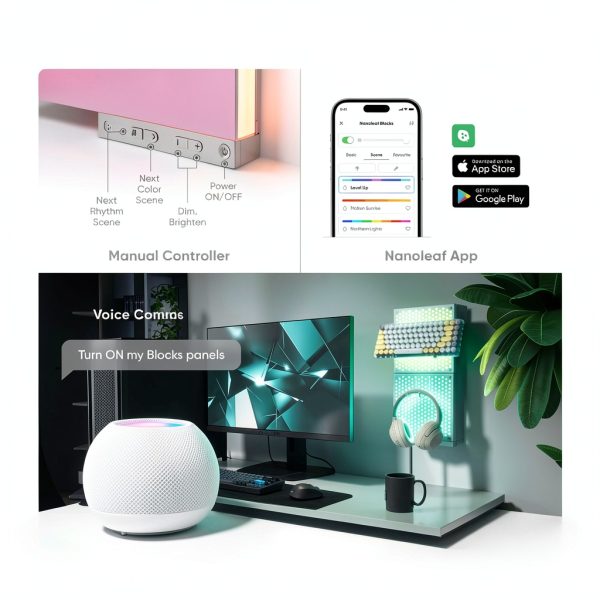 Nanoleaf Blocks Combo Smart LED Wall Light Panels-8