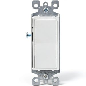 Leviton 3 Way Rocker Switch Illuminated 15A 120V White-0