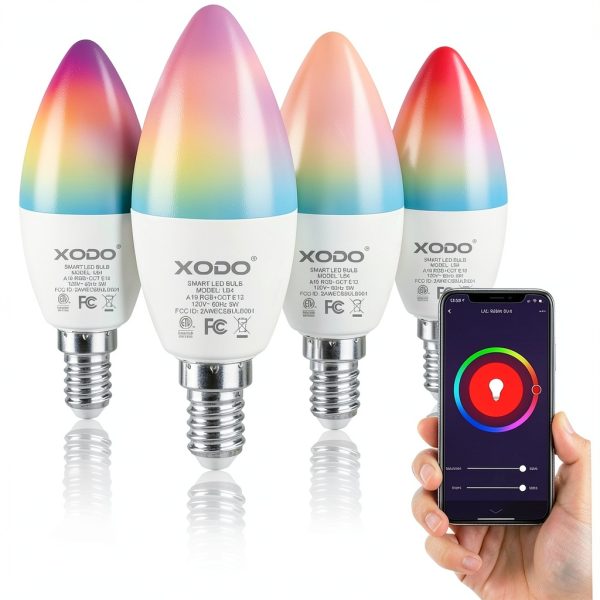 XODO Smart Wi Fi LED Bulbs App Voice Control Dimmable-1
