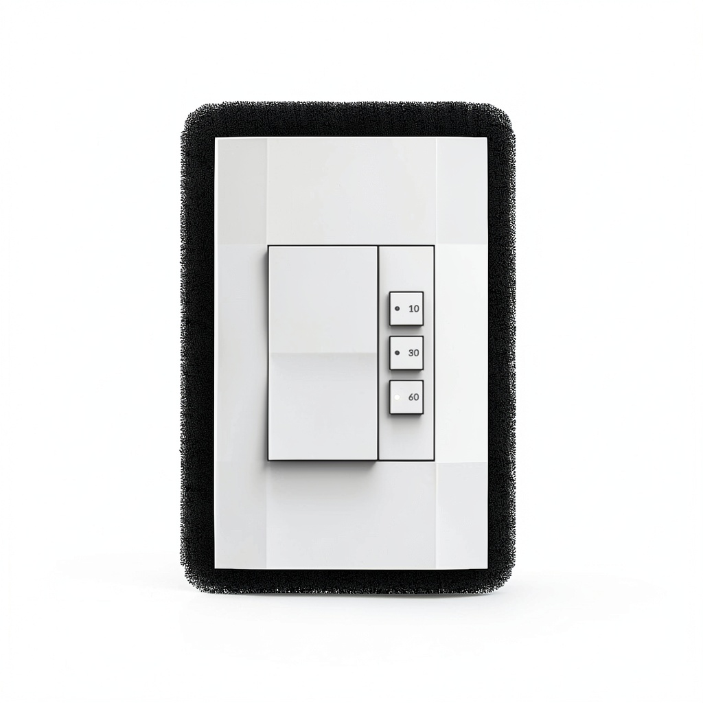 Deako Simple Timer Switch mounted on a wall in a garage