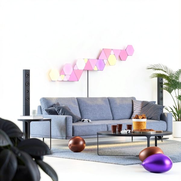 Nanoleaf Shapes Triangles Smarter Kit 7 Panels Multicolor-3