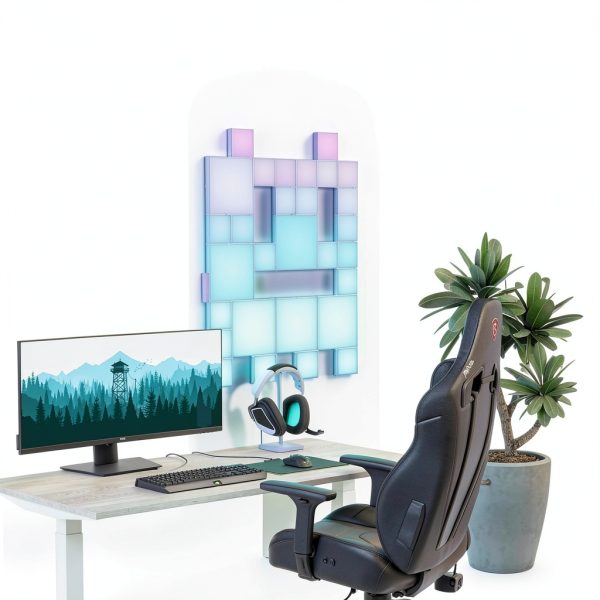 Nanoleaf Blocks Shelves Add On Multicolor Modular Lighting-7