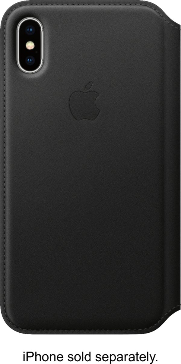 Apple iPhone X Leather Folio Case European Leather Smart-0