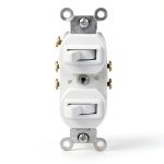 Leviton 5241-W Duplex Switch Commercial Grade Quiet-0