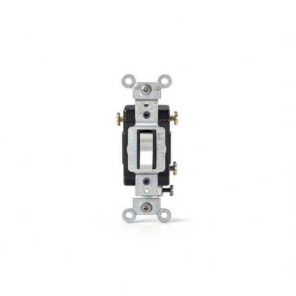 Leviton Toggle Switch 15A Commercial Grade White-0
