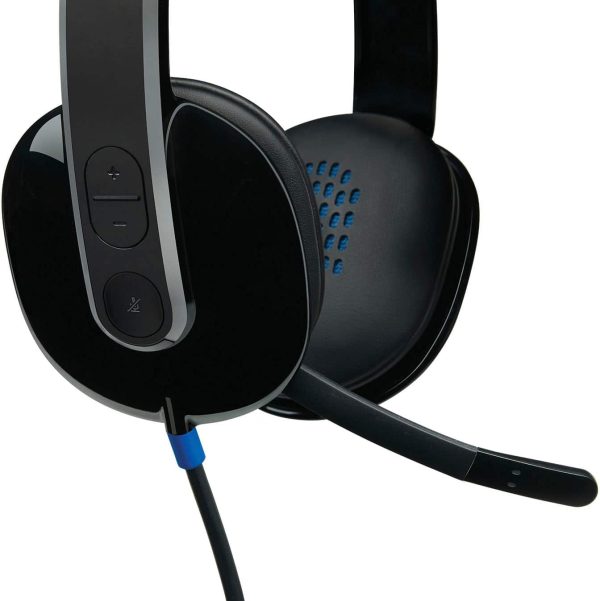 Logitech H540 Wired On Ear Headset Black Noise Canceling-4