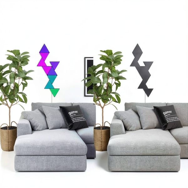 Nanoleaf Shapes Ultra Black Triangles Expansion Pack 3-3