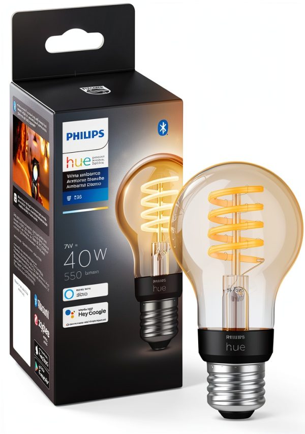 Philips Hue Filament Smart LED Bulb Vintage Style Modern-0