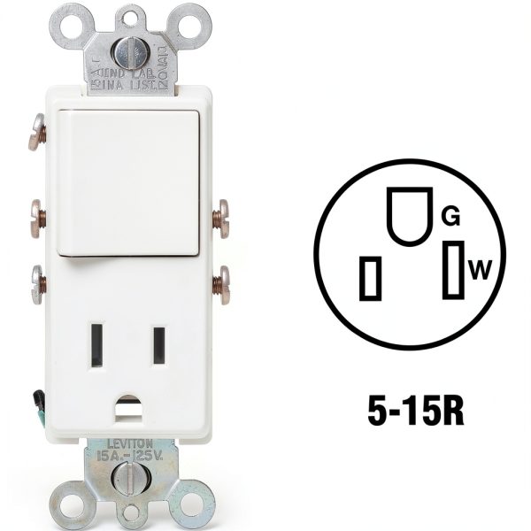 Decora Switch Receptacle Combo Space Saving Modern Design-2