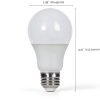 SATCO A19 E26 LED Bulb Soft White 60 Watt Equivalent-1