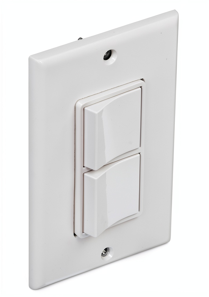 'Decora rocker switches installed in a modern wall plate'