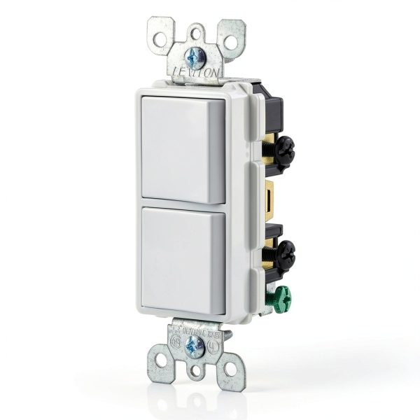 Leviton Decora Combination Switch Low Profile Commercial-1